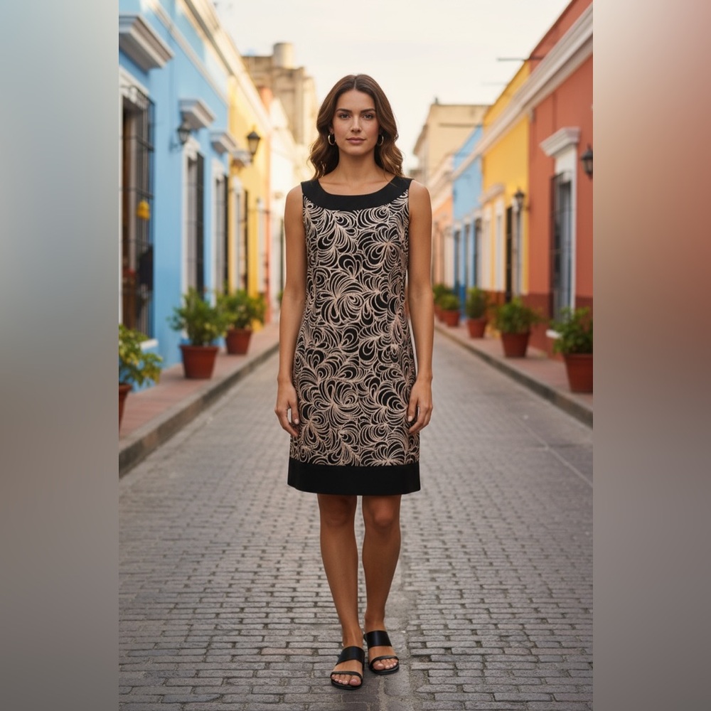 Beautiful Connected Apparel Sleeveless sheath Dress.